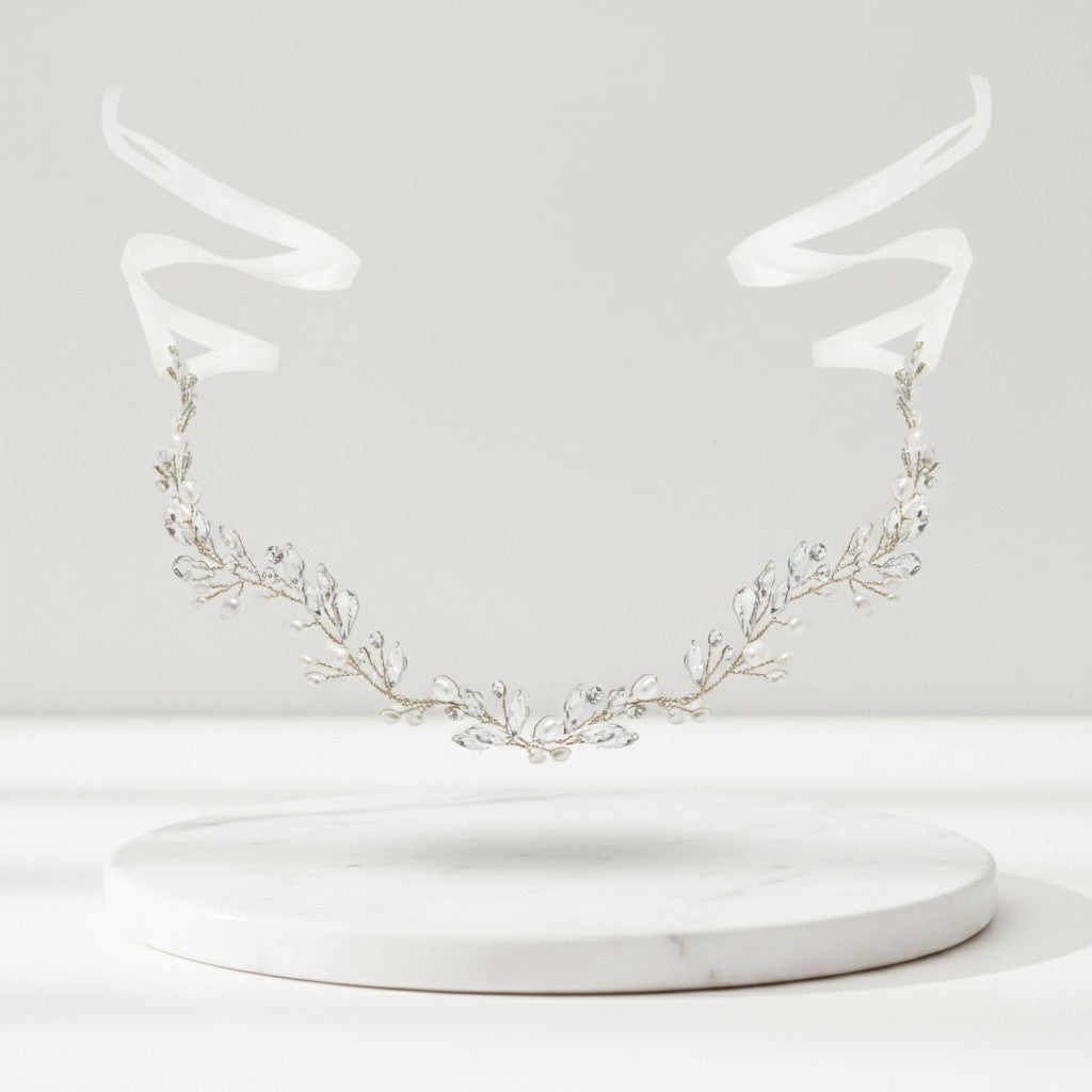 ATHENA COLLECTION - CHIC PEARL VINE - HP171 - SILVER