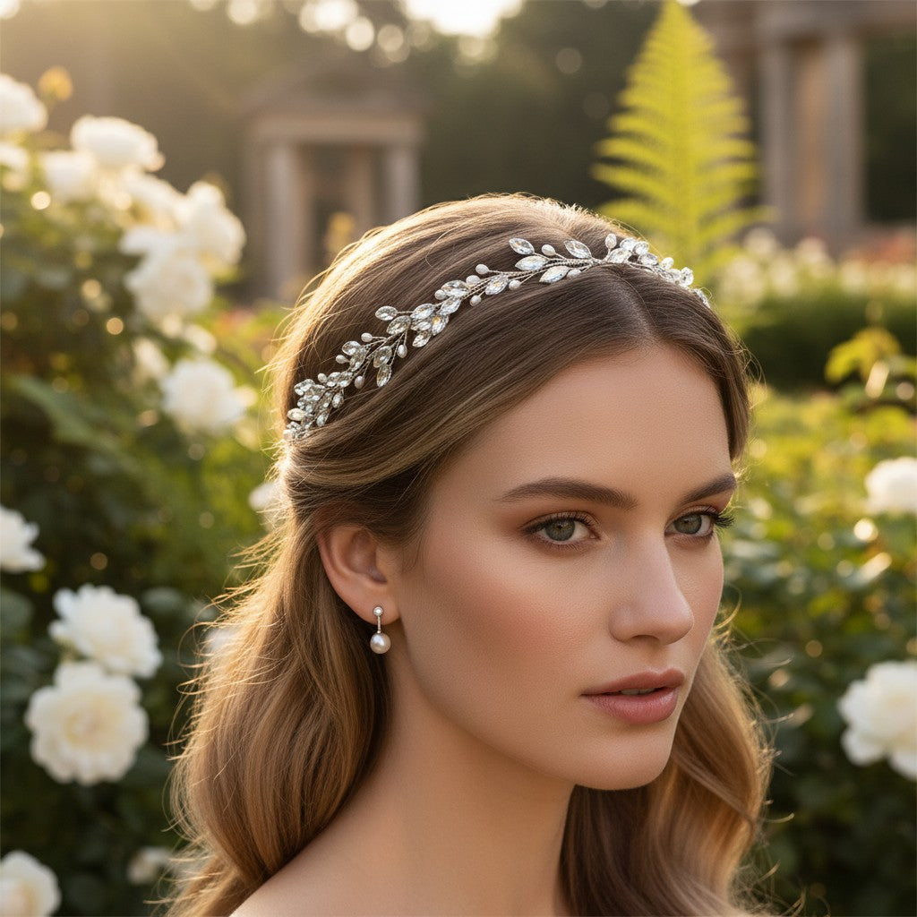 ATHENA COLLECTION - CHIC PEARL VINE - HP171 - SILVER