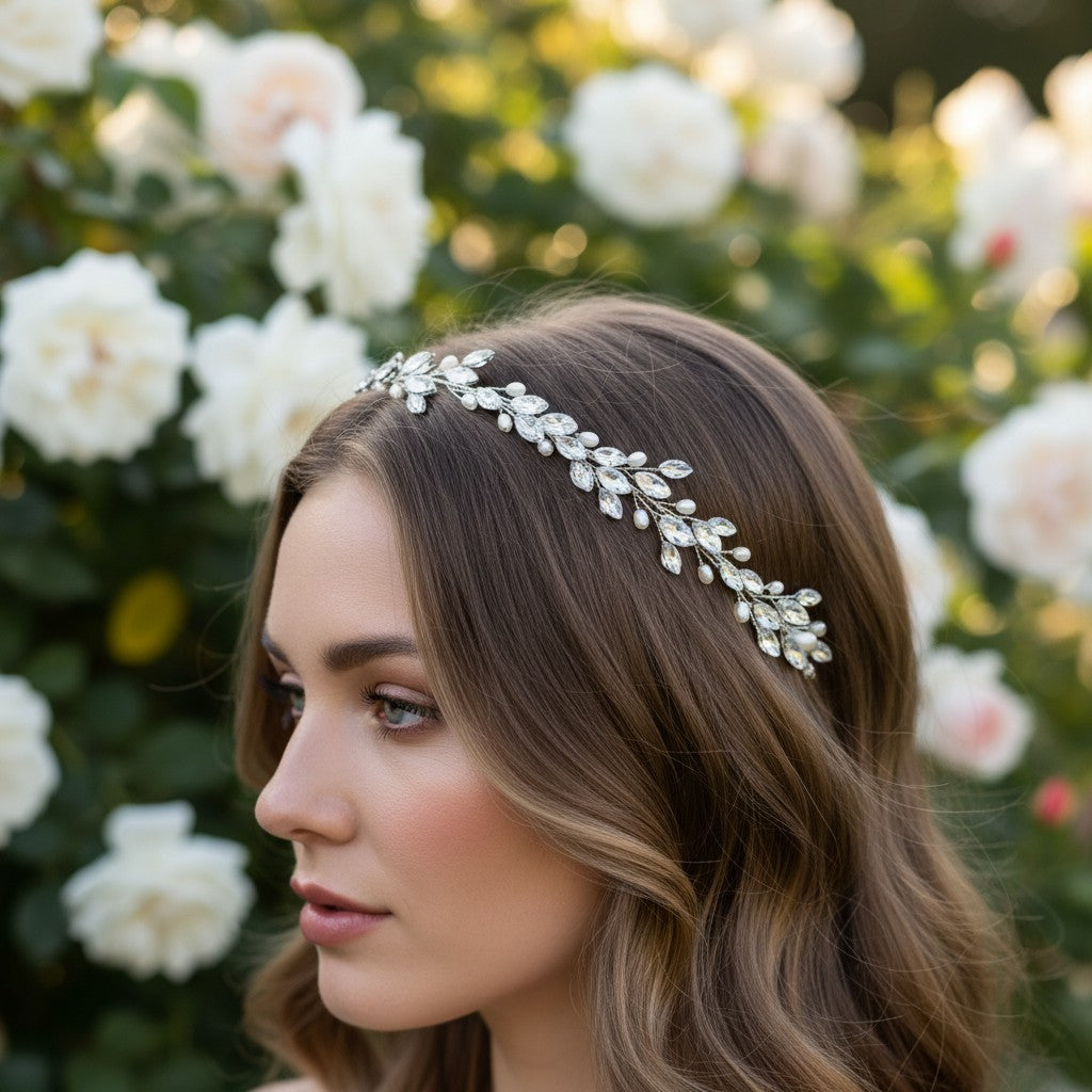 ATHENA COLLECTION - CHIC PEARL VINE - HP171 - SILVER