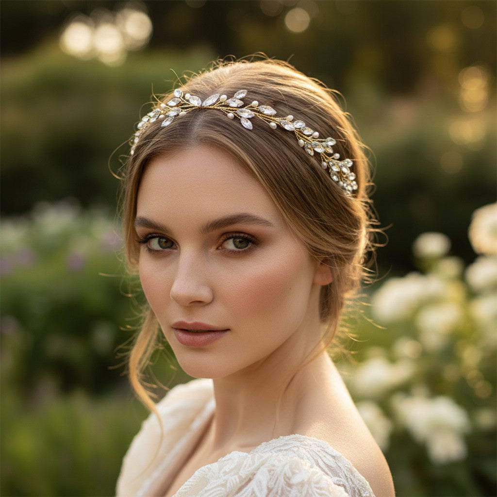 ATHENA COLLECTION - CHIC PEARL VINE - HP171 - GOLD