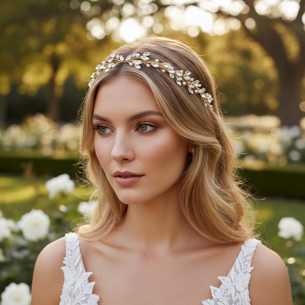 ATHENA COLLECTION - CHIC PEARL VINE - HP171 - GOLD
