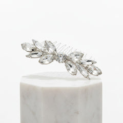ATHENA COLLECTION - DAINTY DIVINE HAIR COMB - HC197 - SILVER