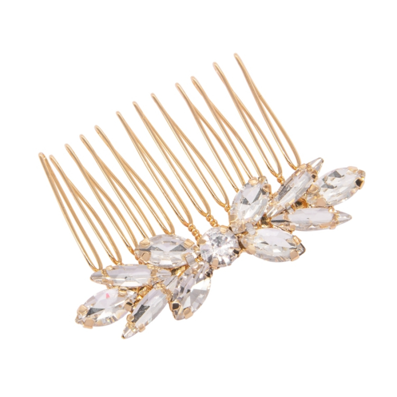 ATHENA COLLECTION - DAINTY DIVINE HAIR COMB - HC197 -GOLD