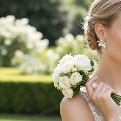 ATHENA COLLECTION - FLORAL ROMANCE EARRINGS - GOLD - ER495