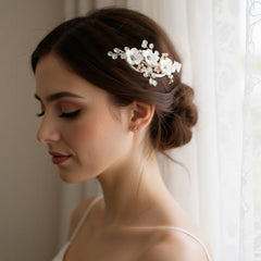 ATHENA COLLECTION - CHARLOTTE LUXE HAIR CLIP - CLIP 753 (SILVER)