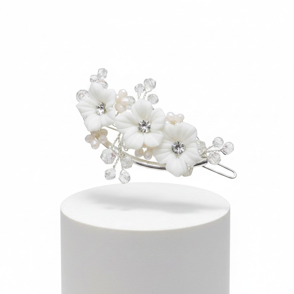 ATHENA COLLECTION - CHARLOTTE LUXE HAIR CLIP - CLIP 753 (SILVER)