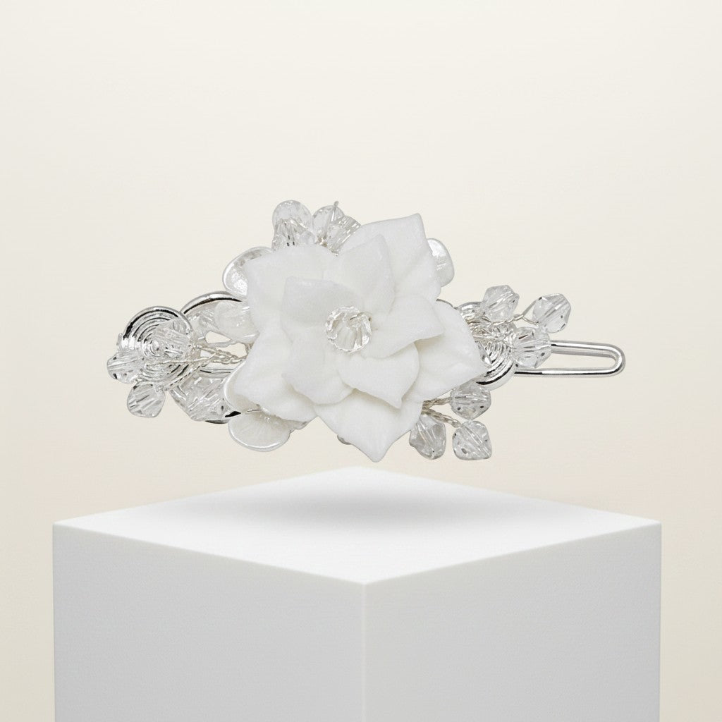 ATHENA COLLECTION - VINTAGE CHIC HAIR CLIP - CLIP 754 (SILVER)