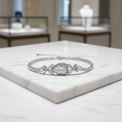 ATHENA COLLECTION - STARLET CHIC BRACELET - (BR45) SILVER