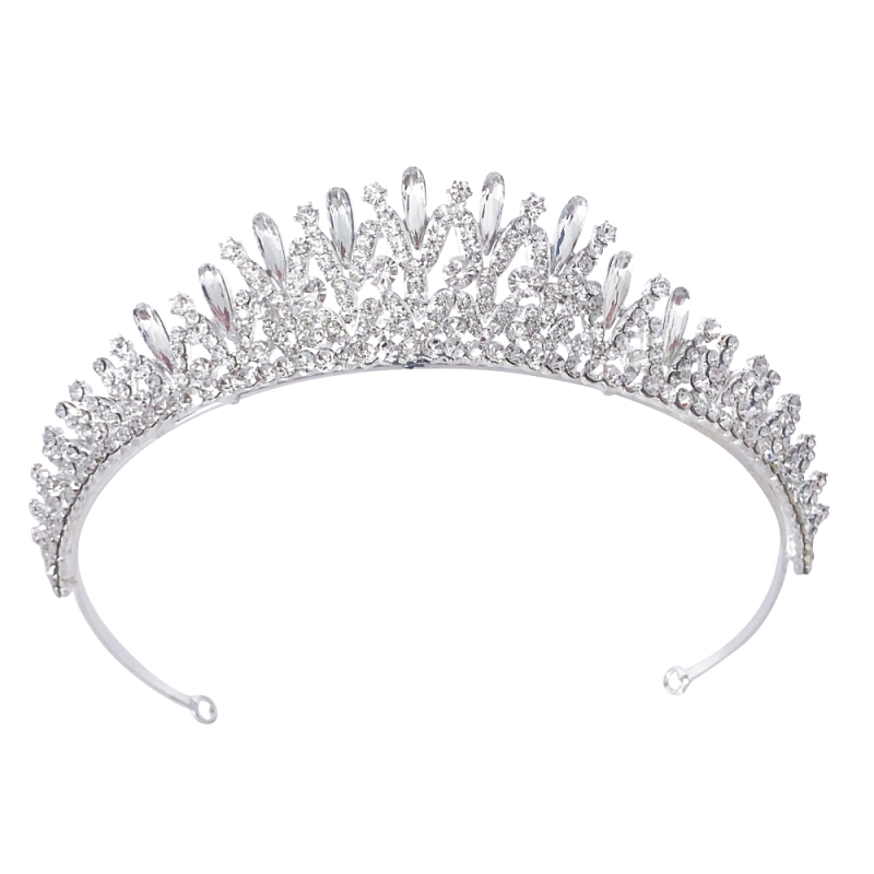 CUBIC ZIRCONIA COLLECTION - CRYSTAL TREASURE TIARA -AHB21