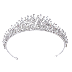 CUBIC ZIRCONIA COLLECTION - CRYSTAL TREASURE TIARA -AHB21