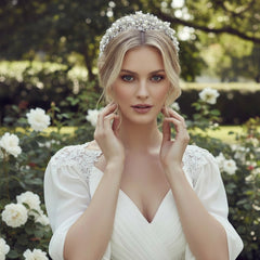 ATHENA COLLECTION - CRYSTAL LUXE HEADBAND - SILVER AHB-23