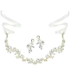 ATHENA COLLECTION - CHIC PEARL VINE SET  - HP174 - GOLD SET