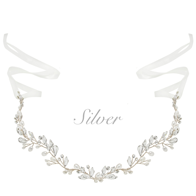 ATHENA COLLECTION - CHIC PEARL VINE SET - HP174 - SILVER SET