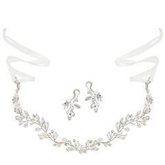 ATHENA COLLECTION - CHIC PEARL VINE SET - HP174 - SILVER SET