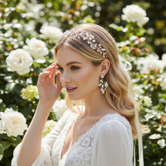 ATHENA COLLECTION - CHIC PEARL VINE SET  - HP174 - Rose gold
