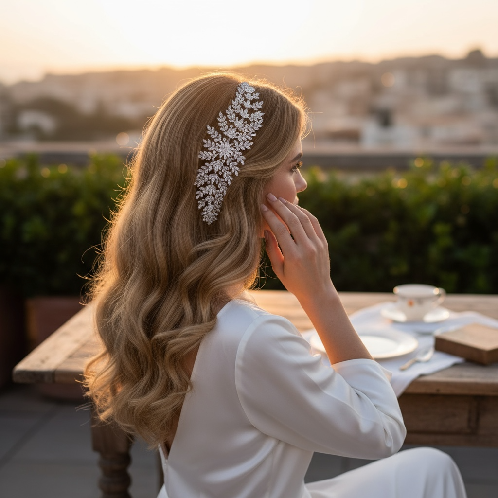 CUBIC ZIRCONIA COLLECTION - STARLET EXTRAVAGANCE HEADPIECE - AHB27