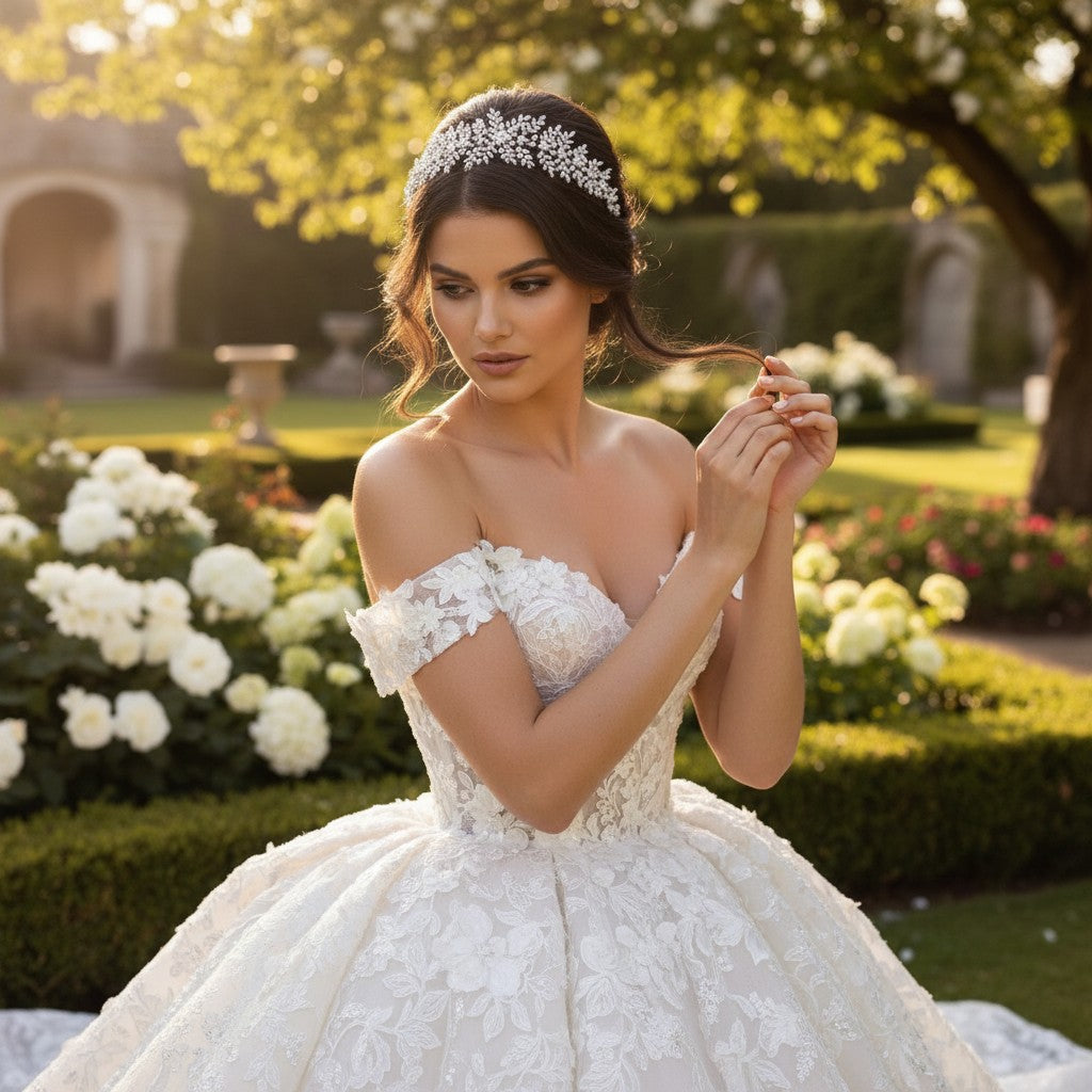 CUBIC ZIRCONIA COLLECTION - STARLET EXTRAVAGANCE HEADPIECE - AHB27