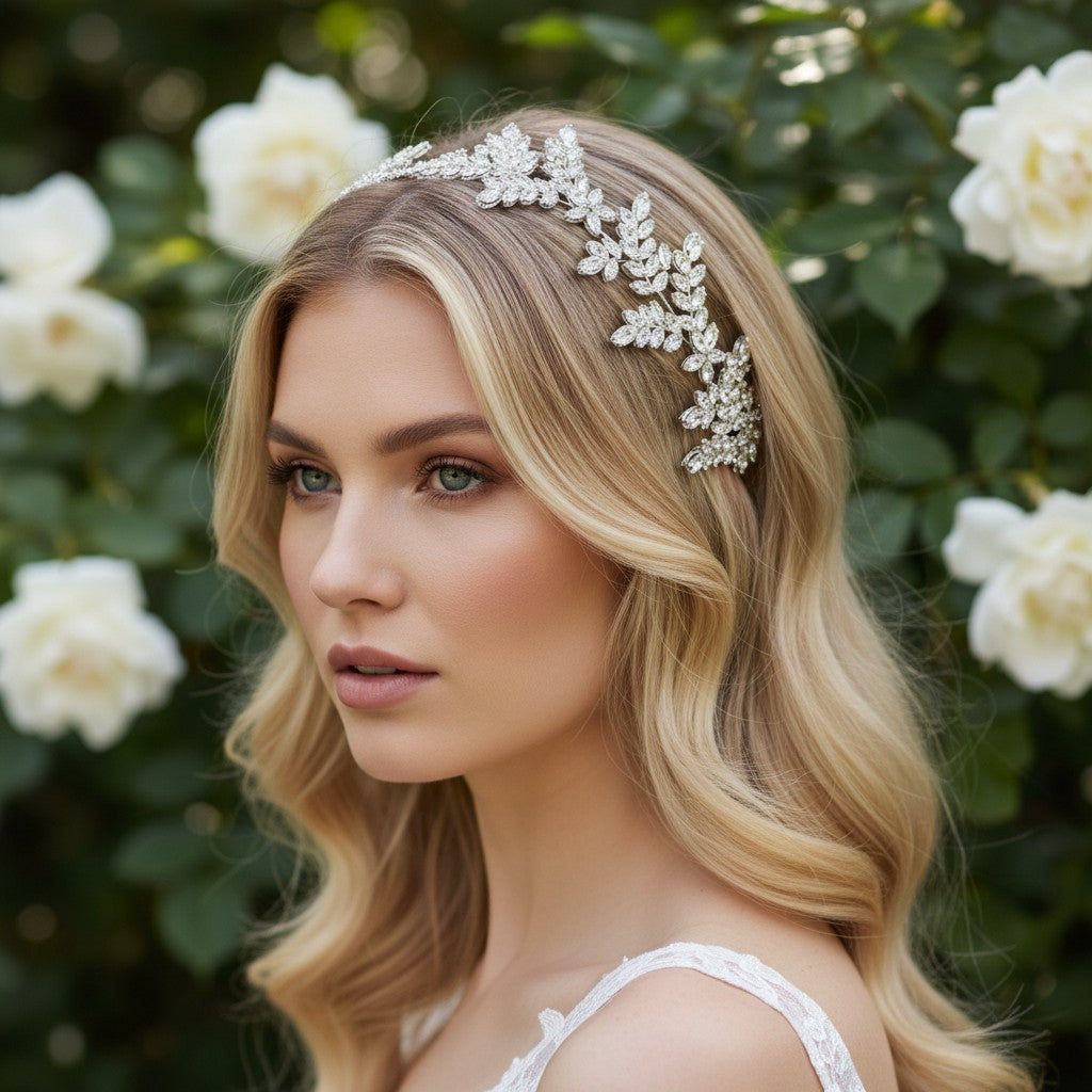 CUBIC ZIRCONIA COLLECTION - GLITZY GLAM HEADPIECE - AHB30