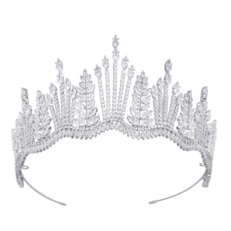CUBIC ZIRCONIA COLLECTION - CRYSTAL RADIANCE TIARA AHB-32