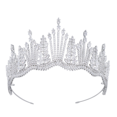 CUBIC ZIRCONIA COLLECTION - CRYSTAL RADIANCE TIARA AHB-32
