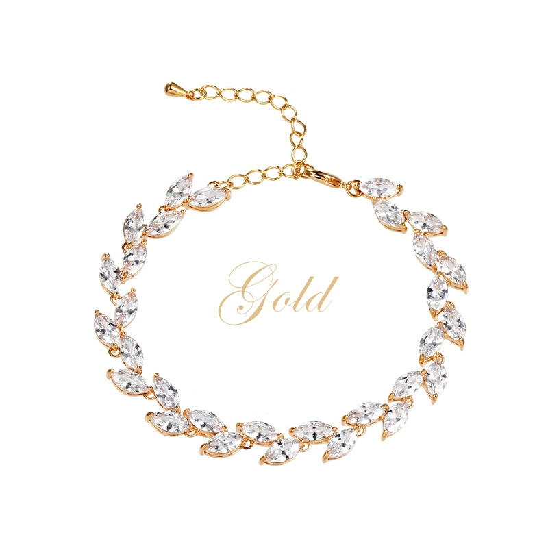 CZ COLLECTION - CLASSIC CRYSTAL BRACELET - CZBRA49 GOLD