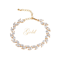 CZ COLLECTION - CLASSIC CRYSTAL BRACELET - CZBRA49 GOLD