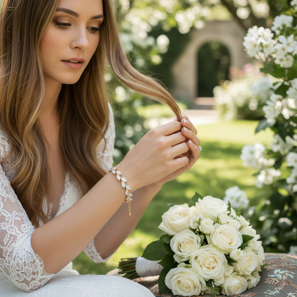 CZ COLLECTION - CLASSIC CRYSTAL BRACELET - CZBRA49 GOLD