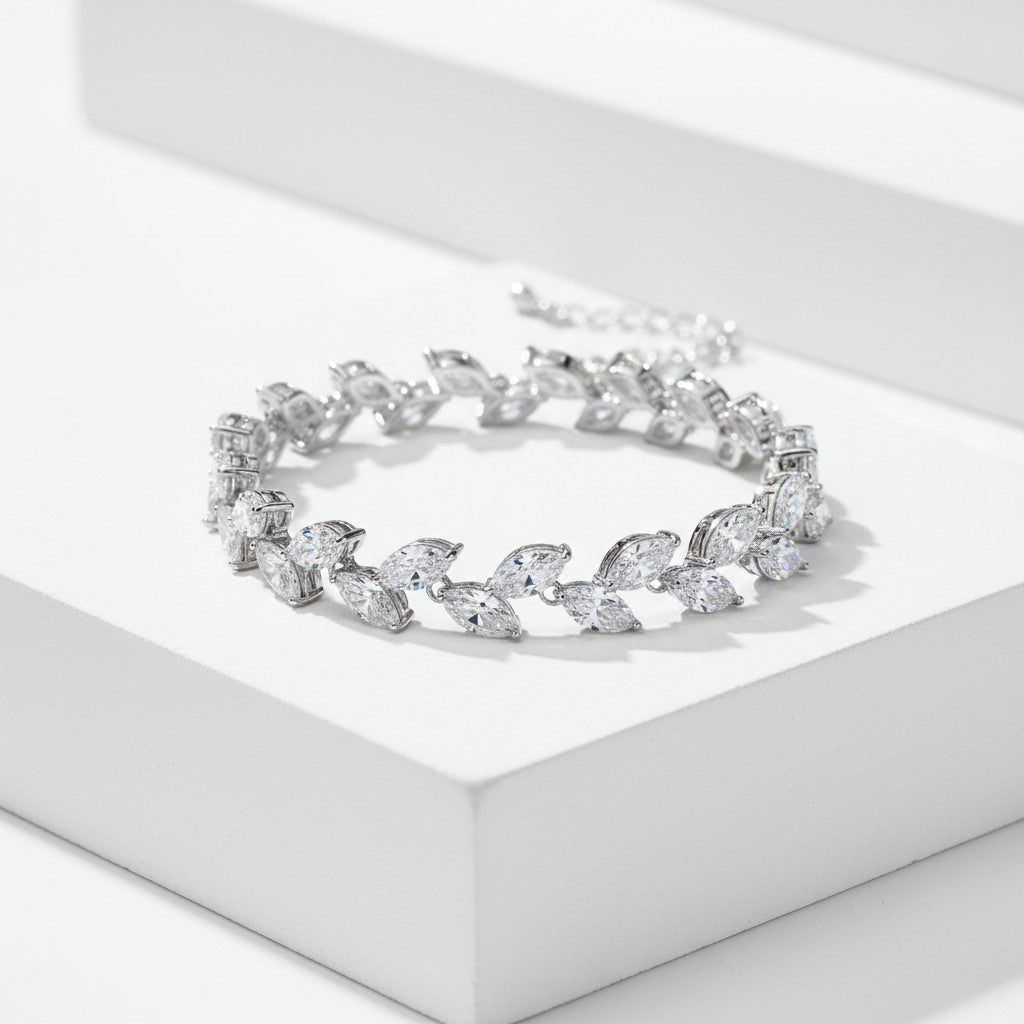 CZ COLLECTION - CLASSIC CRYSTAL BRACELET - CZBRA49 SILVER
