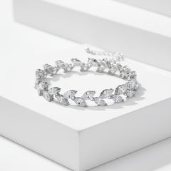 CZ COLLECTION - CLASSIC CRYSTAL BRACELET - CZBRA49 SILVER