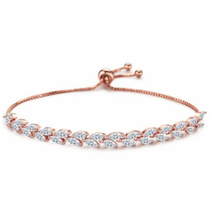 CZ COLLECTION - CLASSIC CRYSTAL BRACELET - CZBRA29 ROSE GOLD