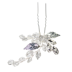 ATHENA COLLECTION - CRYSTAL VINE HAIR PIN - PIN44 SILVER