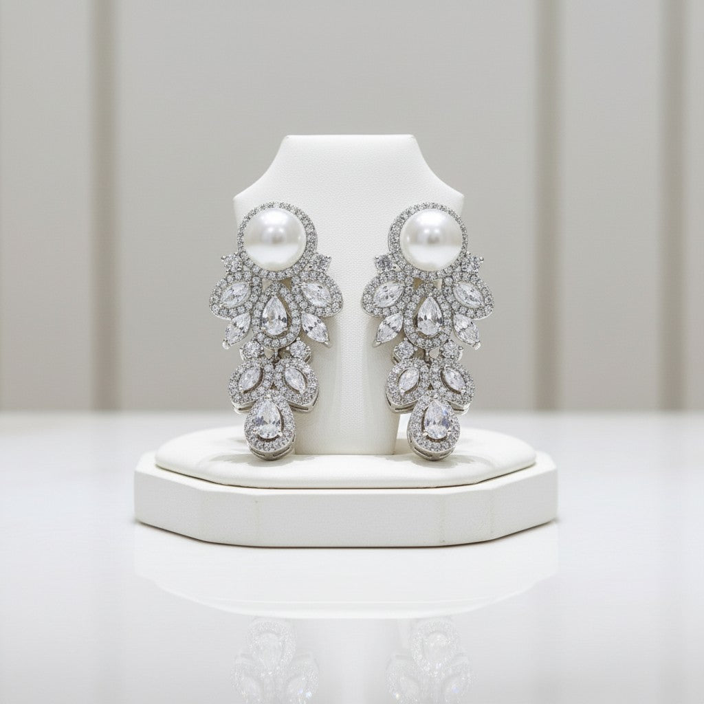 CUBIC ZIRCONIA COLLECTION - STARLET ALLURE EARRINGS - CZER512