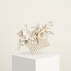 ATHENA COLLECTION - VINTAGE CHARM HAIR COMB - GOLD (HC199)