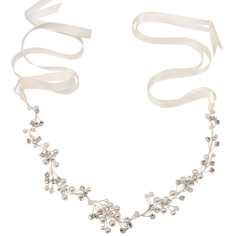 ATHENA COLLECTION - HEAVENLY PEARL VINE - HP177 SILVER