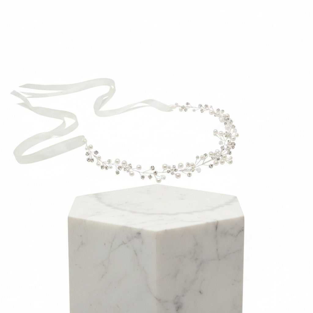 ATHENA COLLECTION - HEAVENLY PEARL VINE - HP177 SILVER