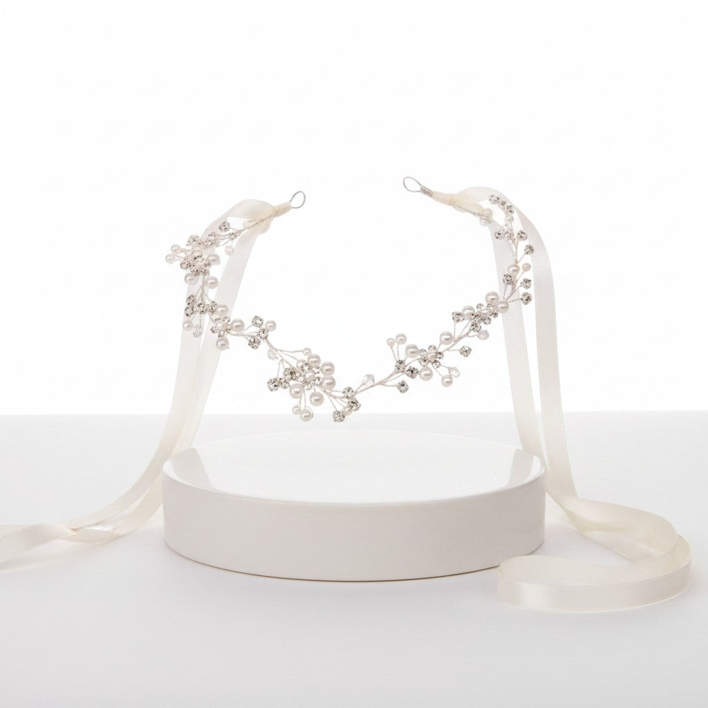 ATHENA COLLECTION - HEAVENLY PEARL VINE - HP177 SILVER