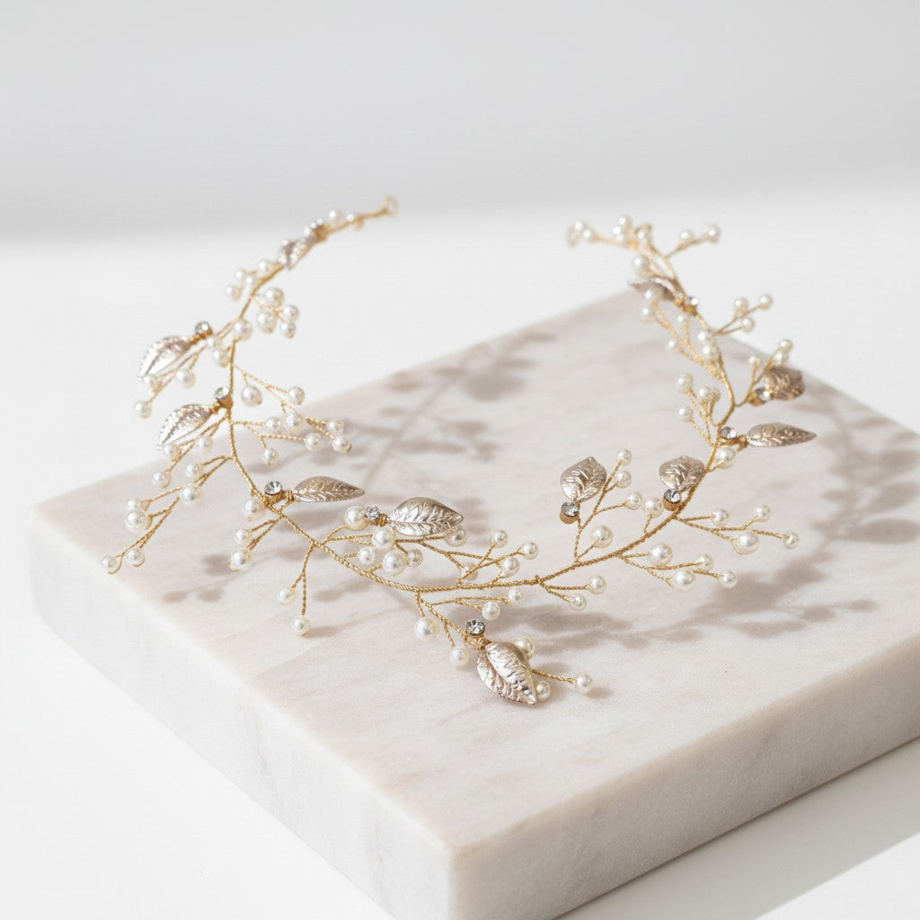 ATHENA COLLECTION - STARLET ELEGANCE  HAIR VINE - GOLD HP179