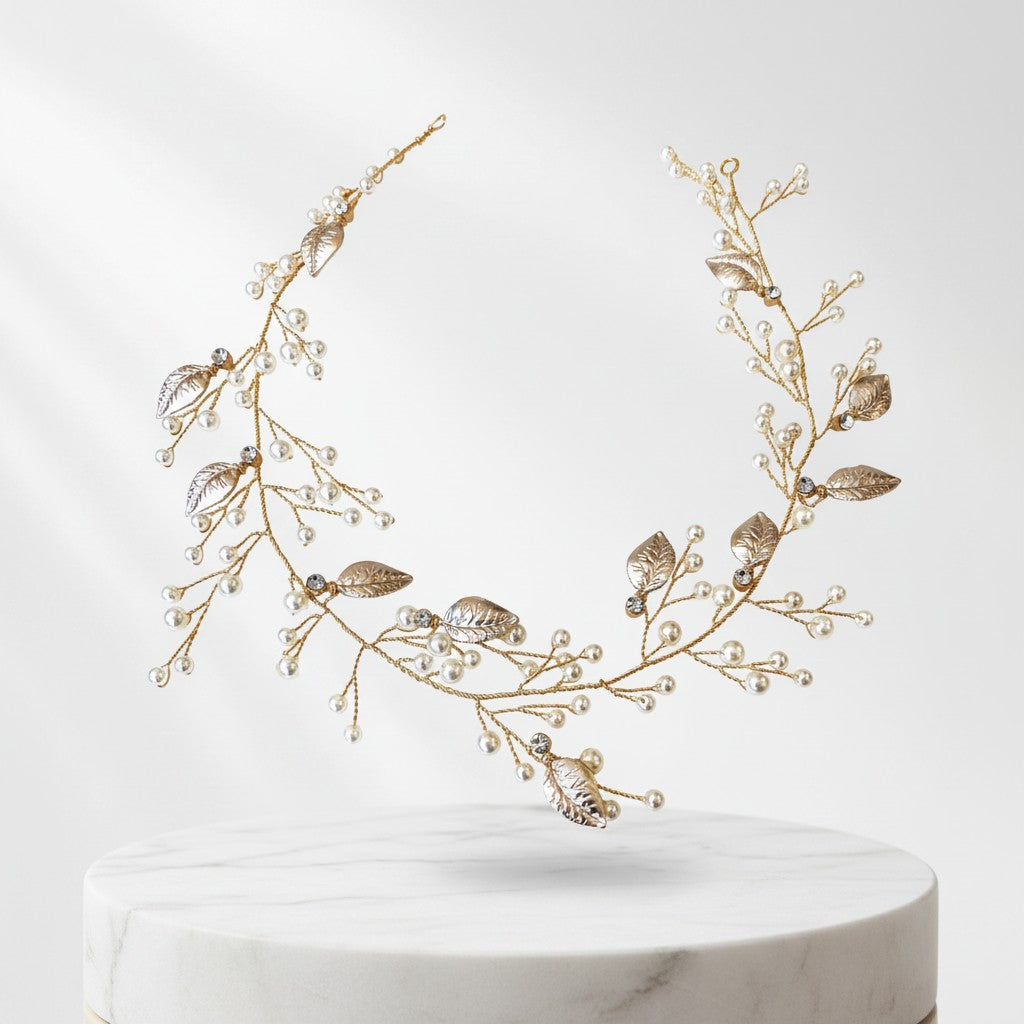 ATHENA COLLECTION - STARLET ELEGANCE  HAIR VINE - GOLD HP179