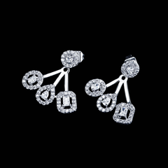 CUBIC ZIRCONIA COLLECTION - HIGH FASHION CRYSTAL EARRINGS - CZER518