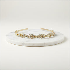 ATHENA COLLECTION - CRYSTAL HEADBAND - AHB24 GOLD