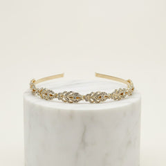 ATHENA COLLECTION - CRYSTAL HEADBAND - AHB24 GOLD