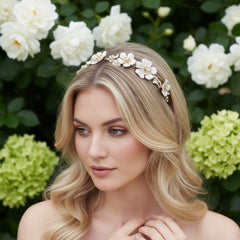 ATHENA COLLECTION - BLUSH PINK LUXE HEADBAND - AHB36 PINK
