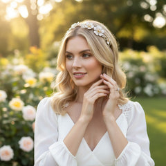 ATHENA COLLECTION - BLUSH PINK LUXE HEADBAND - AHB36 PINK