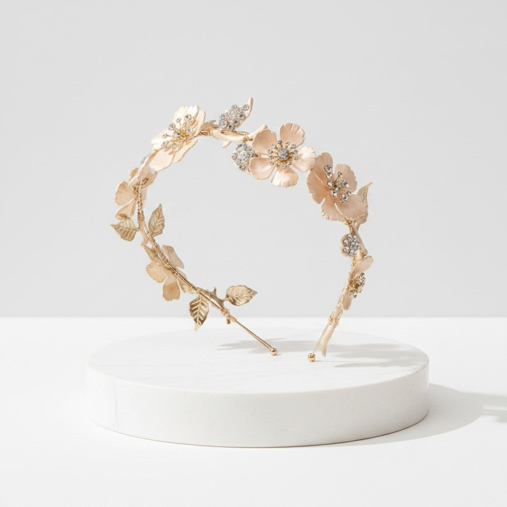 ATHENA COLLECTION - BLUSH PINK LUXE HEADBAND - AHB36 PINK