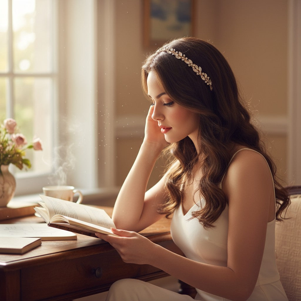 ATHENA COLLECTION - CRYSTAL CHIC HEADBAND - AHB-52 (ROSE GOLD)