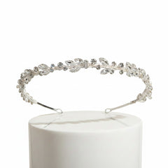 ATHENA COLLECTION - CRYSTAL CHIC HEADBAND - AHB-52 SILVER