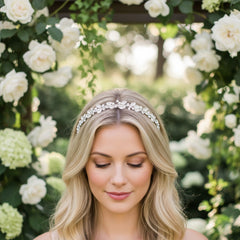 ATHENA COLLECTION - CRYSTAL CHIC HEADBAND - AHB-52 SILVER