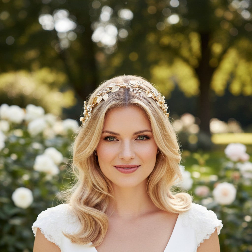 ATHENA COLLECTION - DAZZLING LUXE HAIR VINE - HP180 DARK GOLD