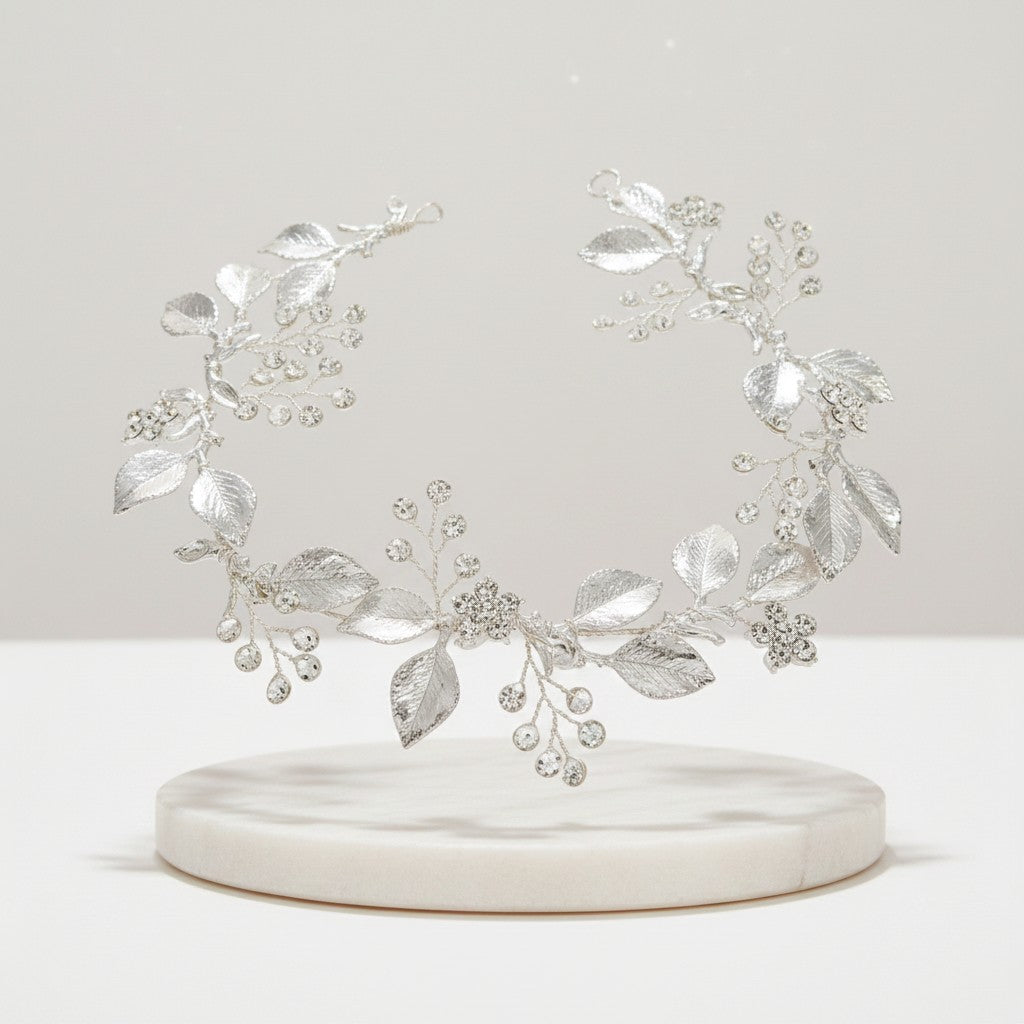 ATHENA COLLECTION - DAZZLING LUXE HAIR VINE - HP180 SILVER