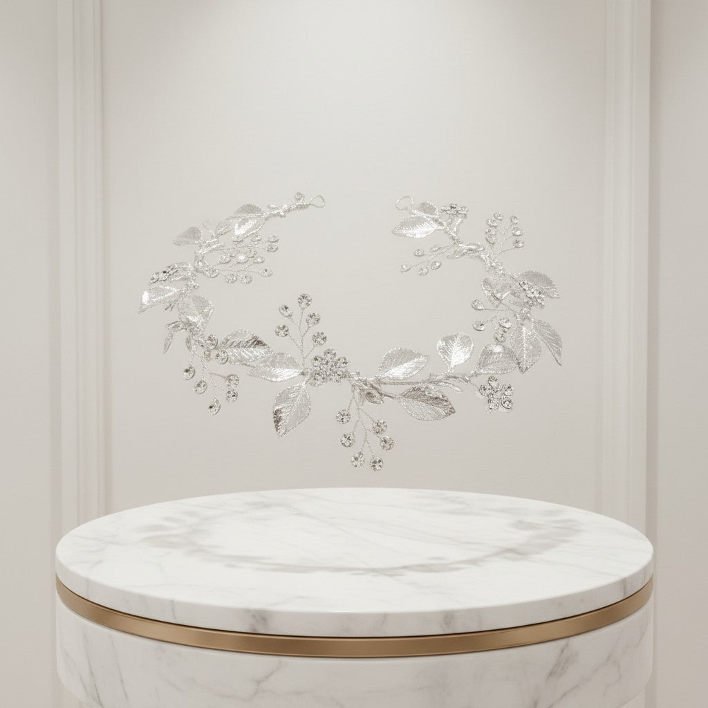 ATHENA COLLECTION - DAZZLING LUXE HAIR VINE - HP180 SILVER